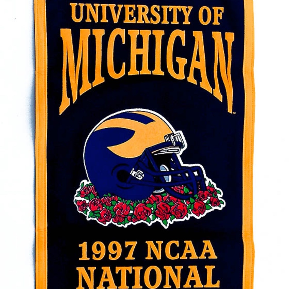 1997 National Champions Michigan Wolverines Banner 17x36